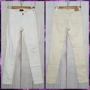 Kate Spade Saturday White/Tan Two-tone Jeans, size 24